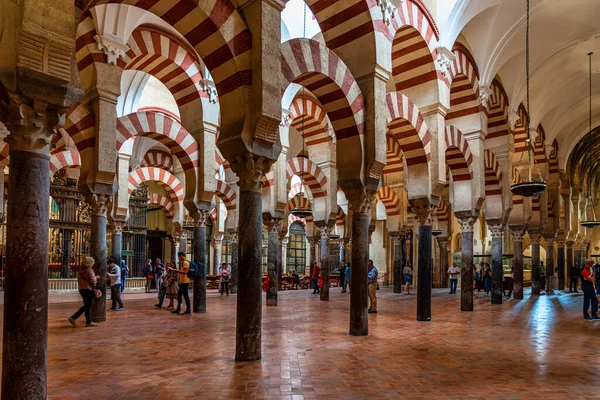 Córdoba España Octubre 2019 Arquitectura Árabe Dentro Mezquita Gran Mezquita — Foto de Stock