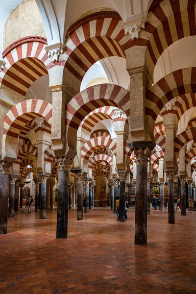 Córdoba España Octubre 2019 Arquitectura Árabe Dentro Mezquita Gran Mezquita — Foto de Stock