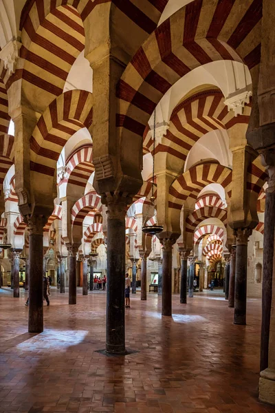 Córdoba España Octubre 2019 Arquitectura Árabe Dentro Mezquita Gran Mezquita — Foto de Stock