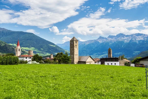 Val Venosta Vinschgau Alto Adige Italie Vue Sur Mals Tyrol — Photo