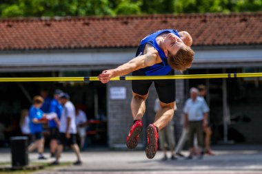 Regensburg, Almanya - 20 Temmuz 2019: Bavyera Atletizm Şampiyonası