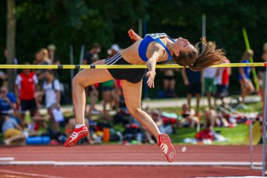 Regensburg, Almanya - 20 Temmuz 2019: Bavyera Atletizm Şampiyonası