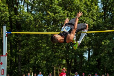 Regensburg, Almanya - 20 Temmuz 2019: Bavyera Atletizm Şampiyonası