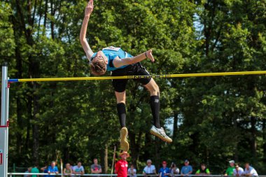Regensburg, Almanya - 20 Temmuz 2019: Bavyera Atletizm Şampiyonası