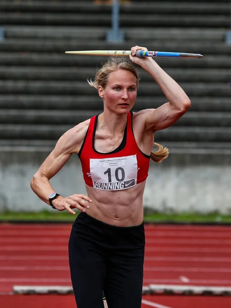 Regensburg Niemcy Lipca 2019 Mistrzostwa Bawarii Lekkiej Atletyce — Zdjęcie stockowe