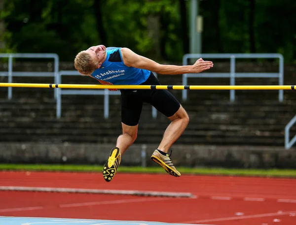 Regensburg Alemanha Julho 2019 Evento Salto Altura Campeonato Bávaro Atletismo — Fotografia de Stock