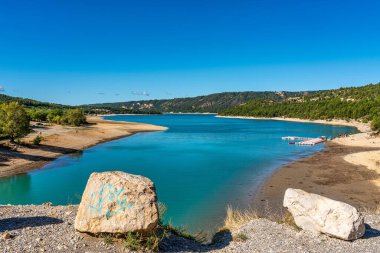 Lac de Sainte-Croix, Gorges du Verdon, Verdon Gorge Provence-Alpes-Cote d 'Azur, Provence, Fransa, Avrupa