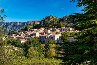 Verdon Gorge 'da Aiguines, Fransız Alplerinde Gorges du Verdon, Provence, Fransa