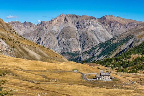 Col Cayolle Fransa Daki Alpes Maritimes Dağlarındaki Manzarası Çevresi — Stok fotoğraf