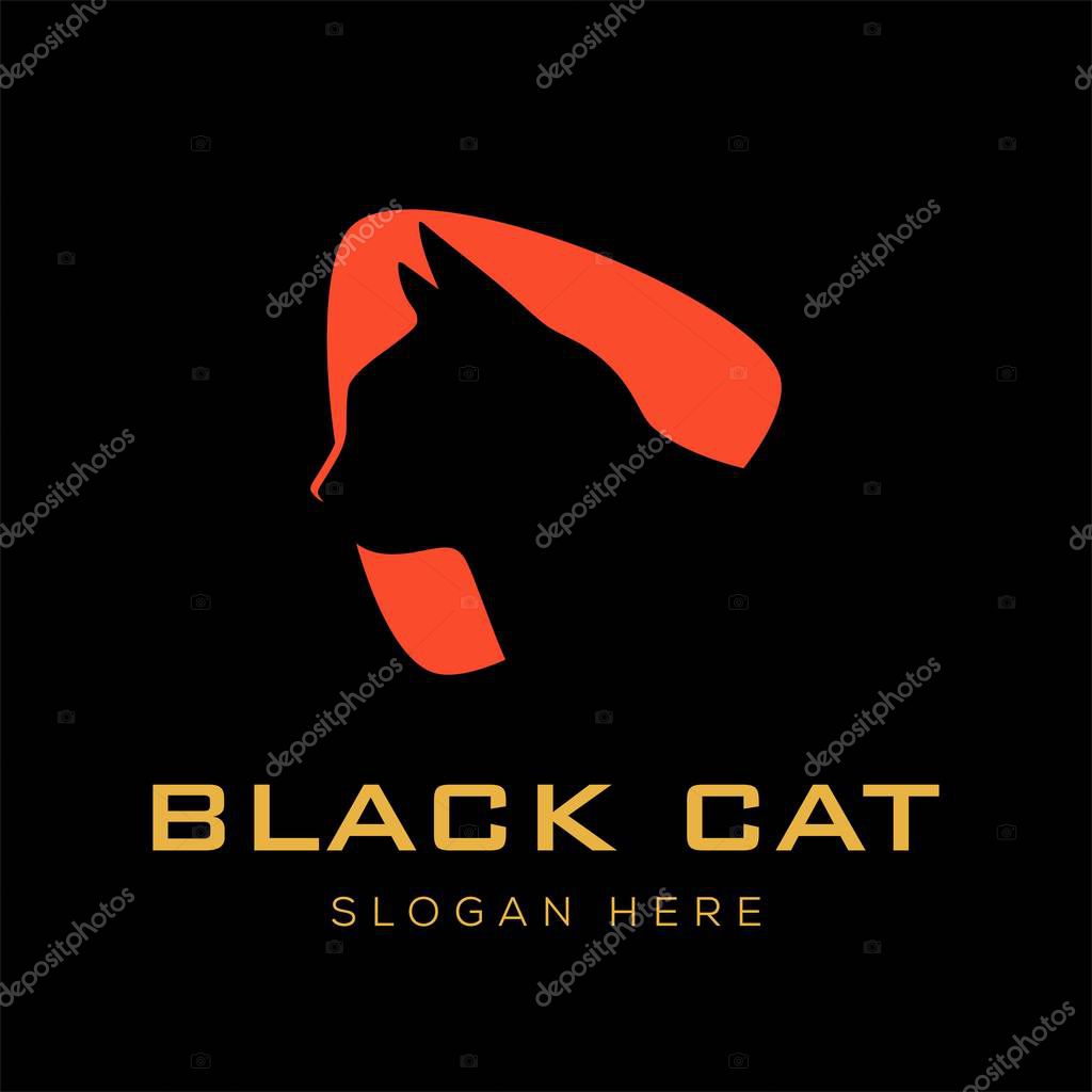 Black cat logo design inspiration