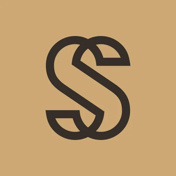 Literą Logo Prosty Projekt Szablonu — Wektor stockowy