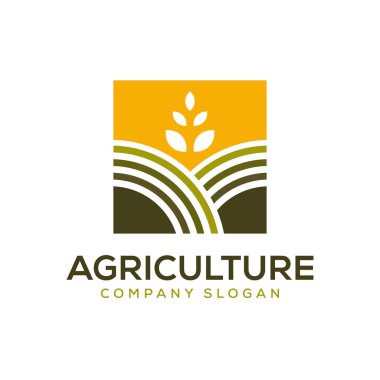 Tarım logo tasarım şablonu 01