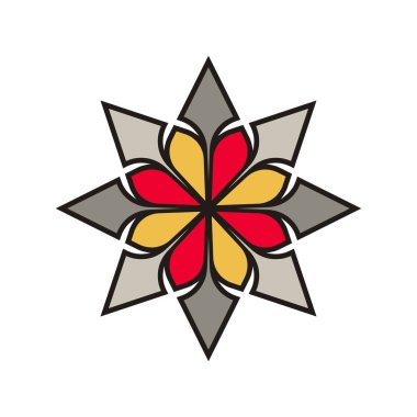 Soyut logo renkli daire ok