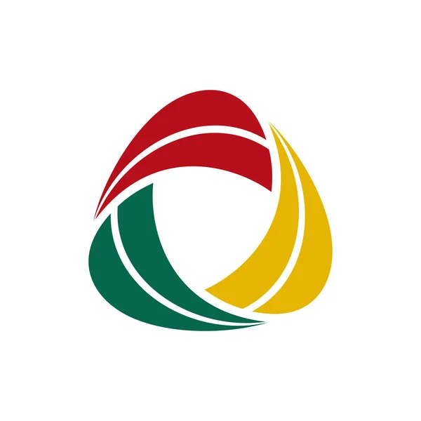Projeto Logotipo Lâmina Círculo — Vetor de Stock