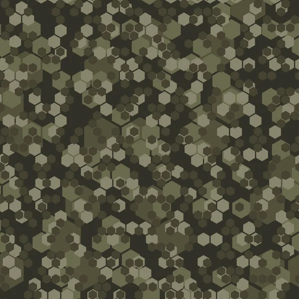 Universal Camouflage Hexagonal Pattern Clipart Vector Graphic — Stock Vector