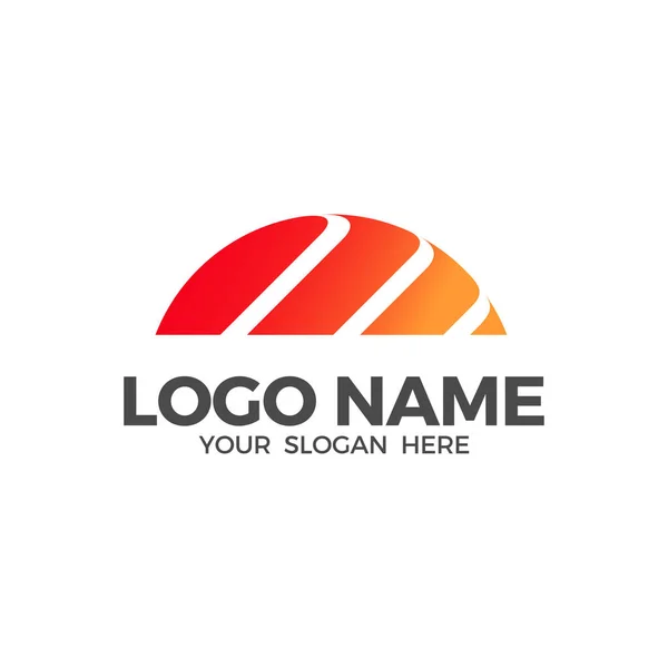 Modello Design Del Logo Sunrise — Vettoriale Stock