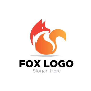 Fox logosu designisolate arka plan  