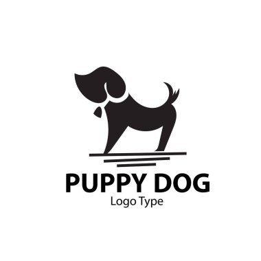 köpek logo designisolate arka plan  
