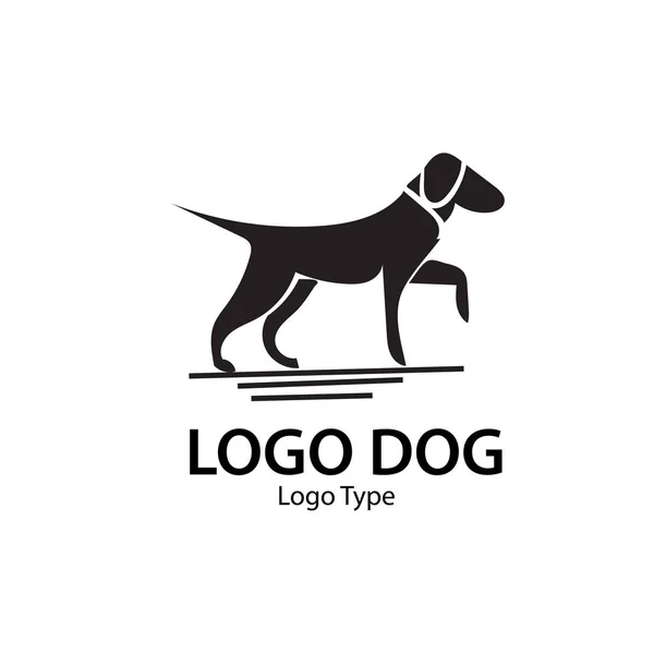 Hund Logo Designieren Hintergrund — Stockvektor