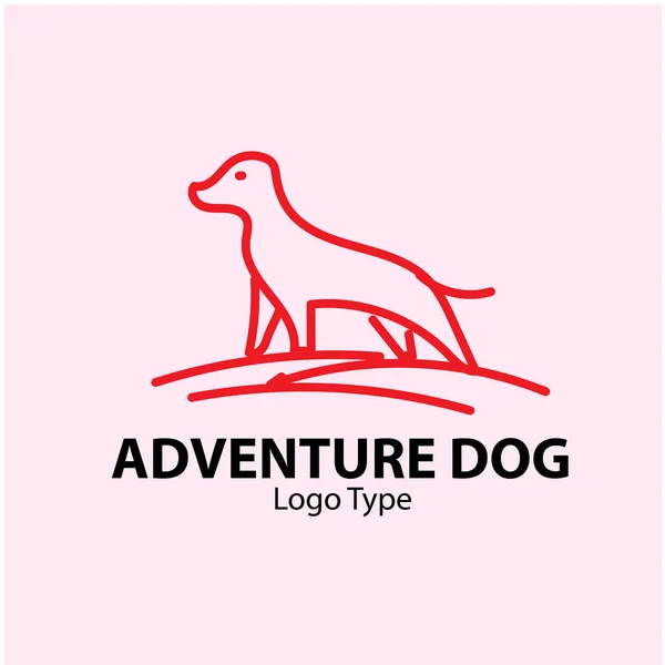 Логотип Собаки Обозначает Изолированный Фон — стоковый вектор