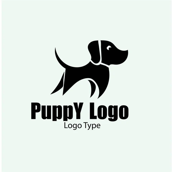 Köpek Logo Designisolate Arka Plan — Stok Vektör