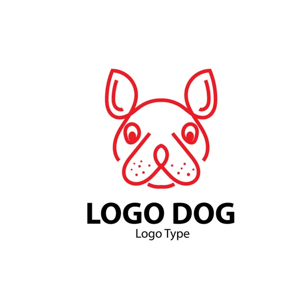 犬ロゴ Designisolate — ストックベクタ