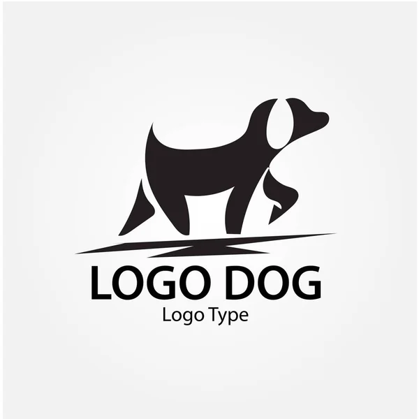 Hund Logotyp Designisolate Bakgrund — Stock vektor