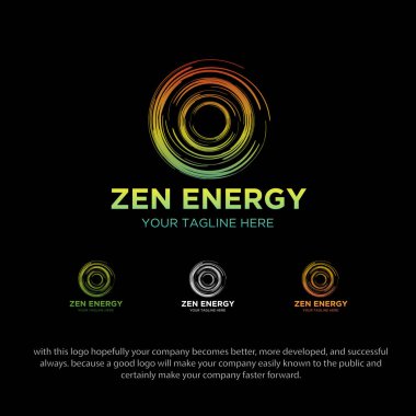 Zen enerji logo tasarımları arka plan