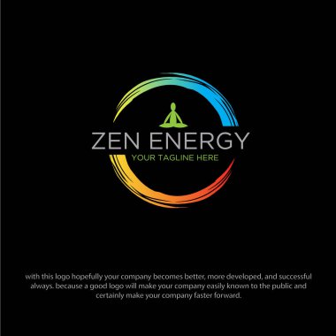 Zen enerji logo tasarımları arka plan