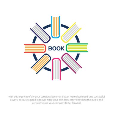 kitap logo tasarımları arka plan