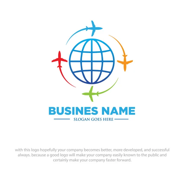 World Travel Logo Design — Stock vektor