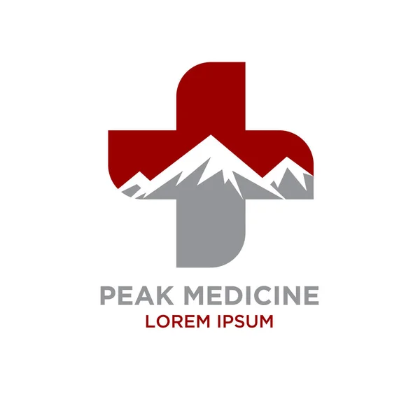 Projetos Logotipo Medicina Pico — Vetor de Stock