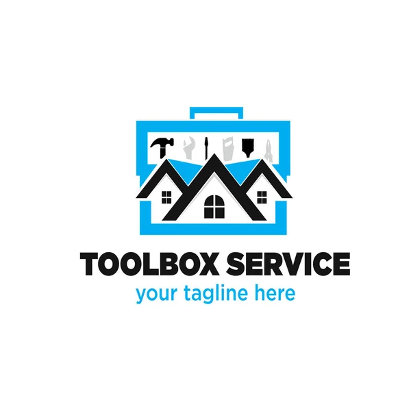 Home Design Logotipo Serviço — Vetor de Stock