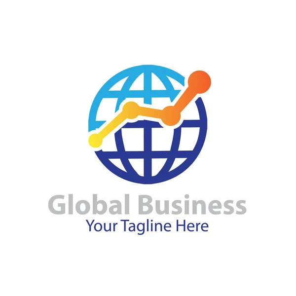 Глобальні Дизайни Бізнес Логотипів — стоковий вектор