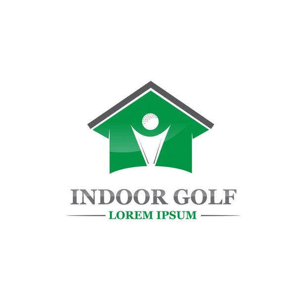 Golf Logo Diseños Fondo — Vector de stock