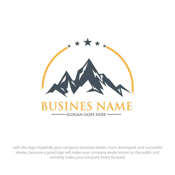 Dağ Logo Tasarımları Arka Plan — Stok Vektör