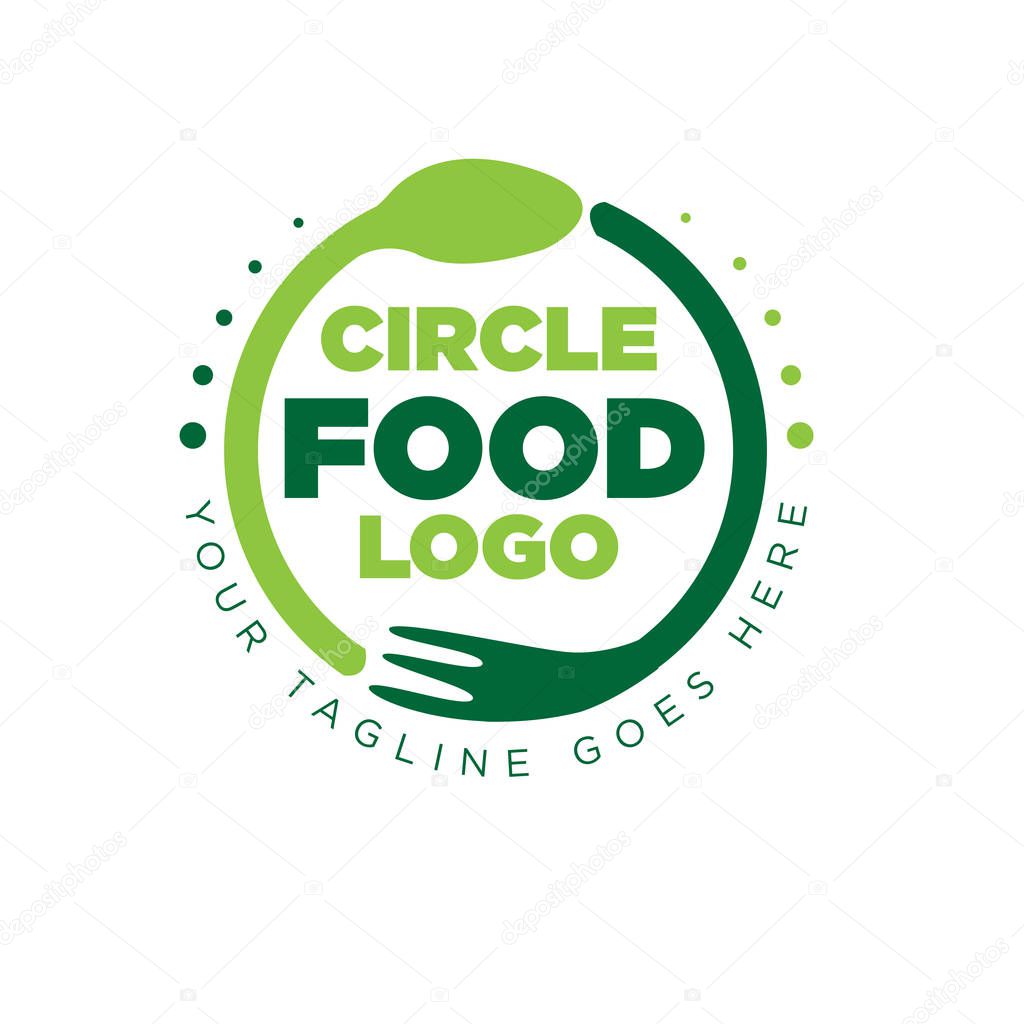 Food circle logo designs