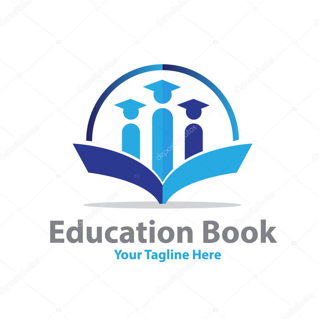 Education book logo designs