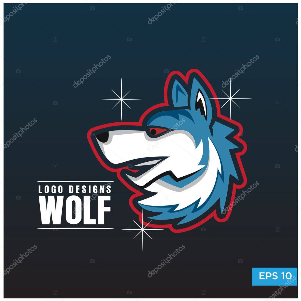 Wolf logo designs background