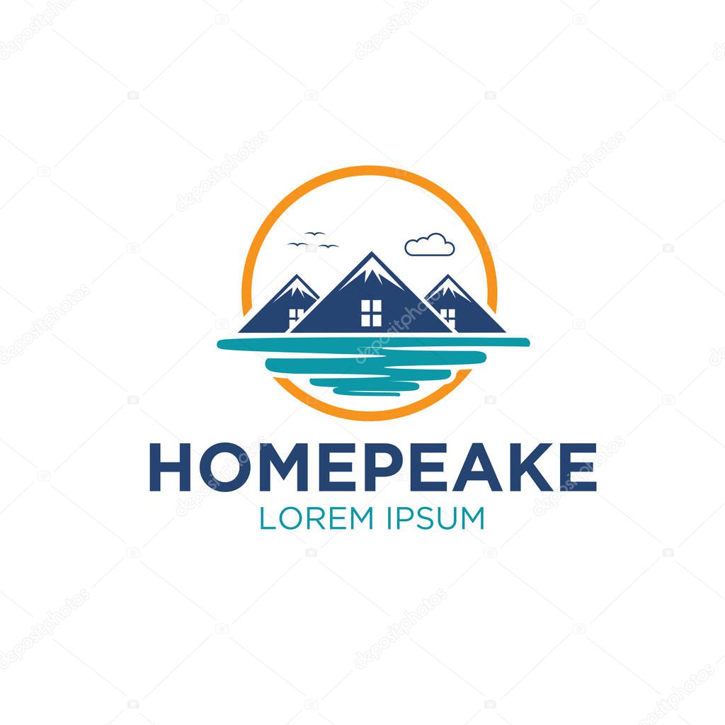 Peak real estate logo designs