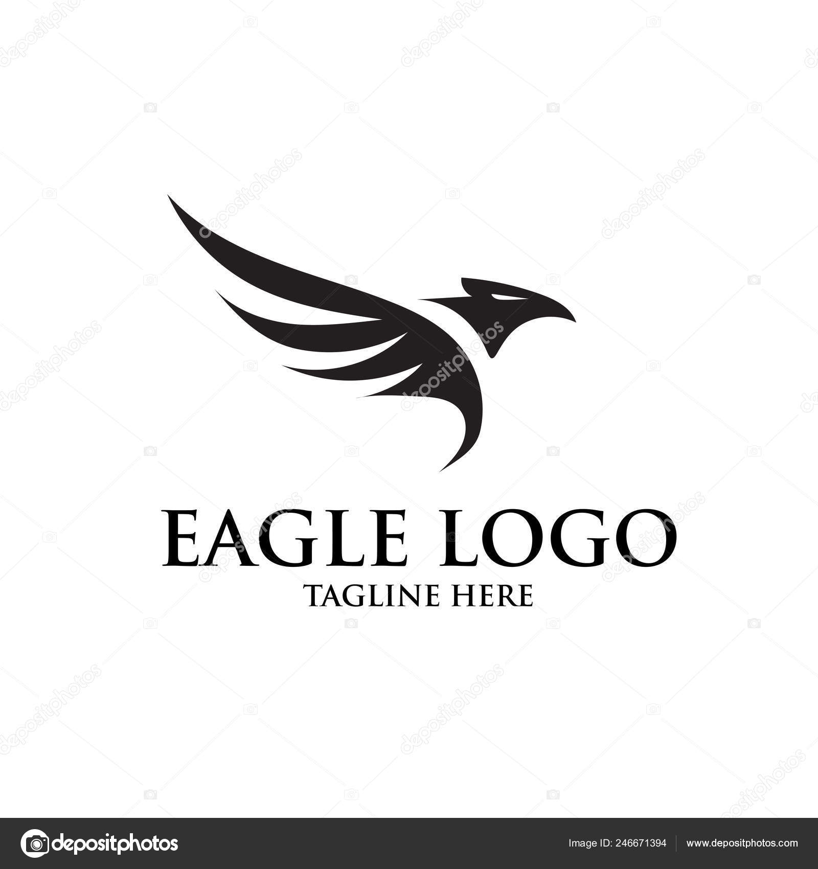 Eagle Logo Designs Simple Stock Vector C Onenine19 246671394