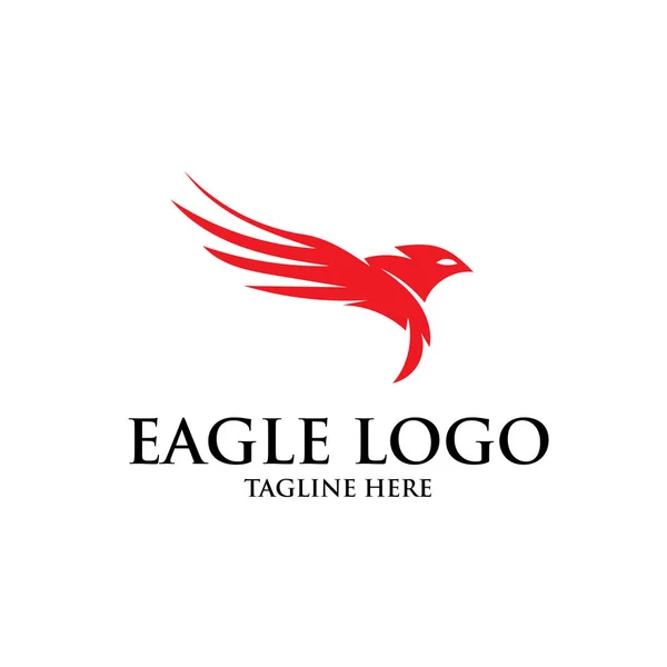 Diseño Del Logotipo Del Águila Simple — Vector de stock