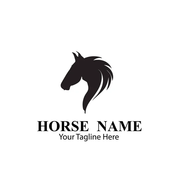Άλογο Λογότυπο Σχέδια Έννοια — Διανυσματικό Αρχείο