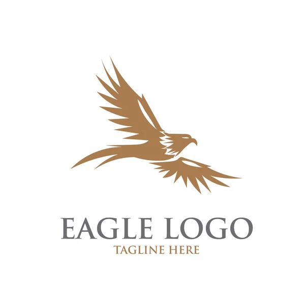 Diseño Del Logotipo Del Águila Simple — Vector de stock