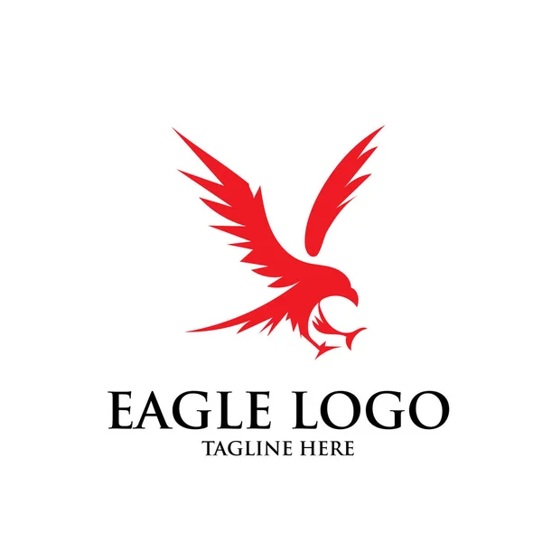 Diseño Del Logotipo Del Águila Simple — Vector de stock