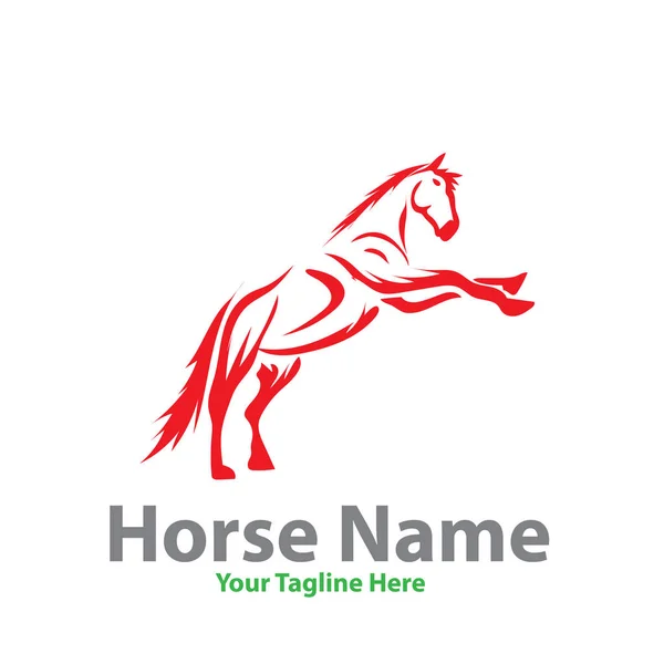 Cavalo Poder Logotipo Desenhos —  Vetores de Stock