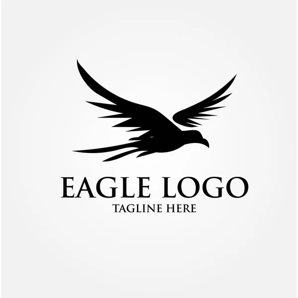 Diseño Del Logotipo Del Águila Simple — Vector de stock