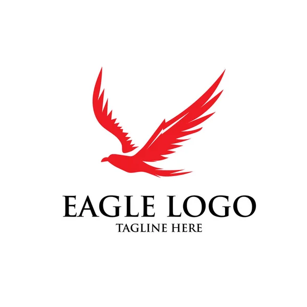 Diseño Del Logotipo Del Águila Simple — Vector de stock