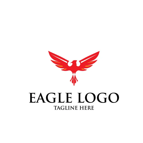 Diseño Del Logotipo Del Águila Simple — Vector de stock