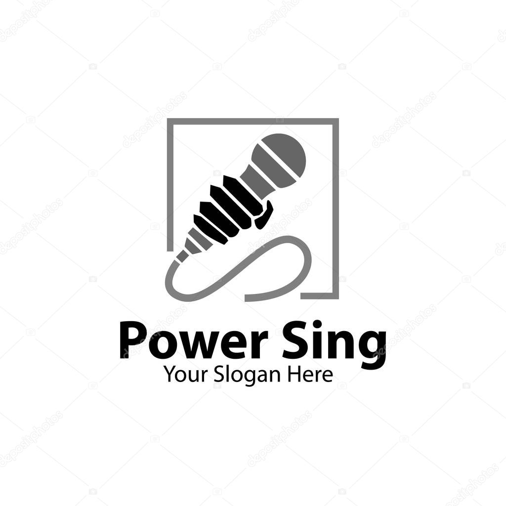 Power sing logo designs